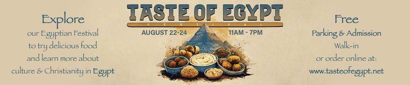 2025 - Taste of Egypt - Website Banner