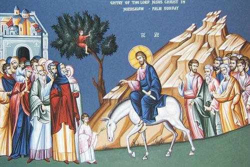 Entry of Christ into Jerusalem - Greek